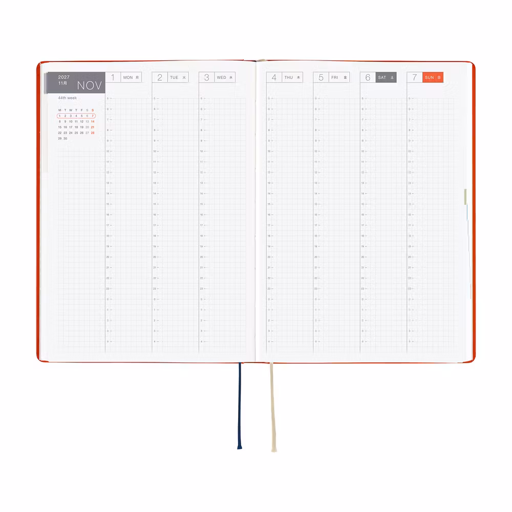 Hobonichi HON A5 Yumi Kitagishi: White Cat and Rabbit’s Tea Room - 2027