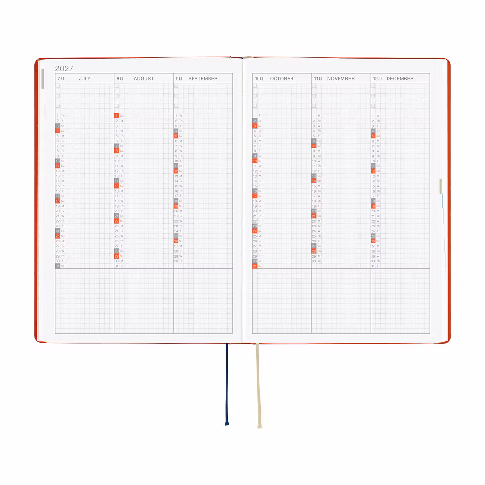 Hobonichi HON A5 Yumi Kitagishi: White Cat and Rabbit’s Tea Room - 2027