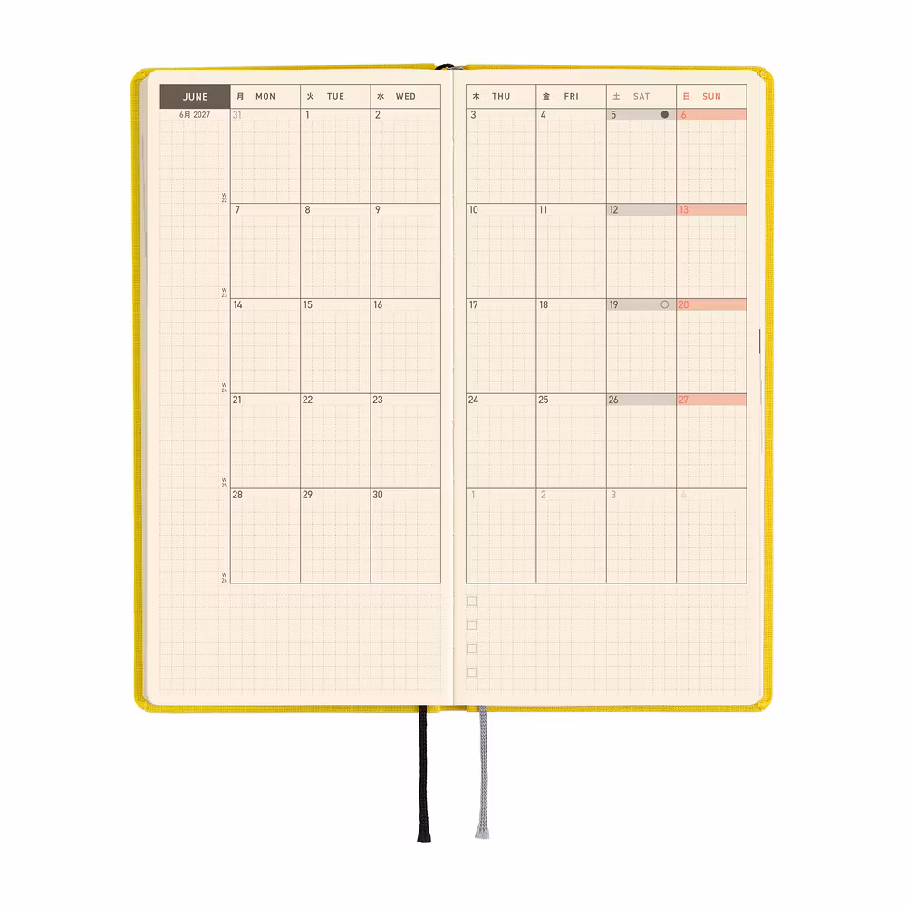 Hobonichi Weeks Colors: Canaria Yellow - 2027