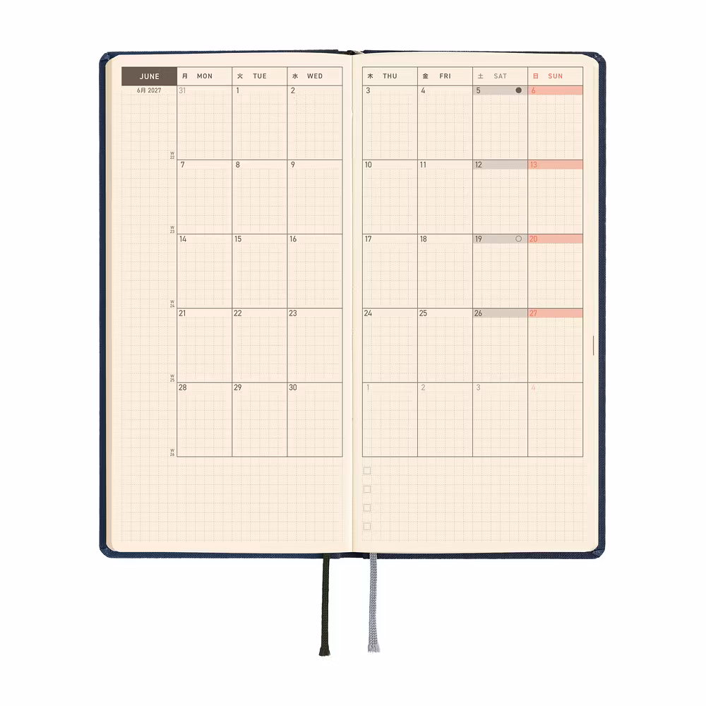 Hobonichi Weeks Colors: Midnight Blue - 2027