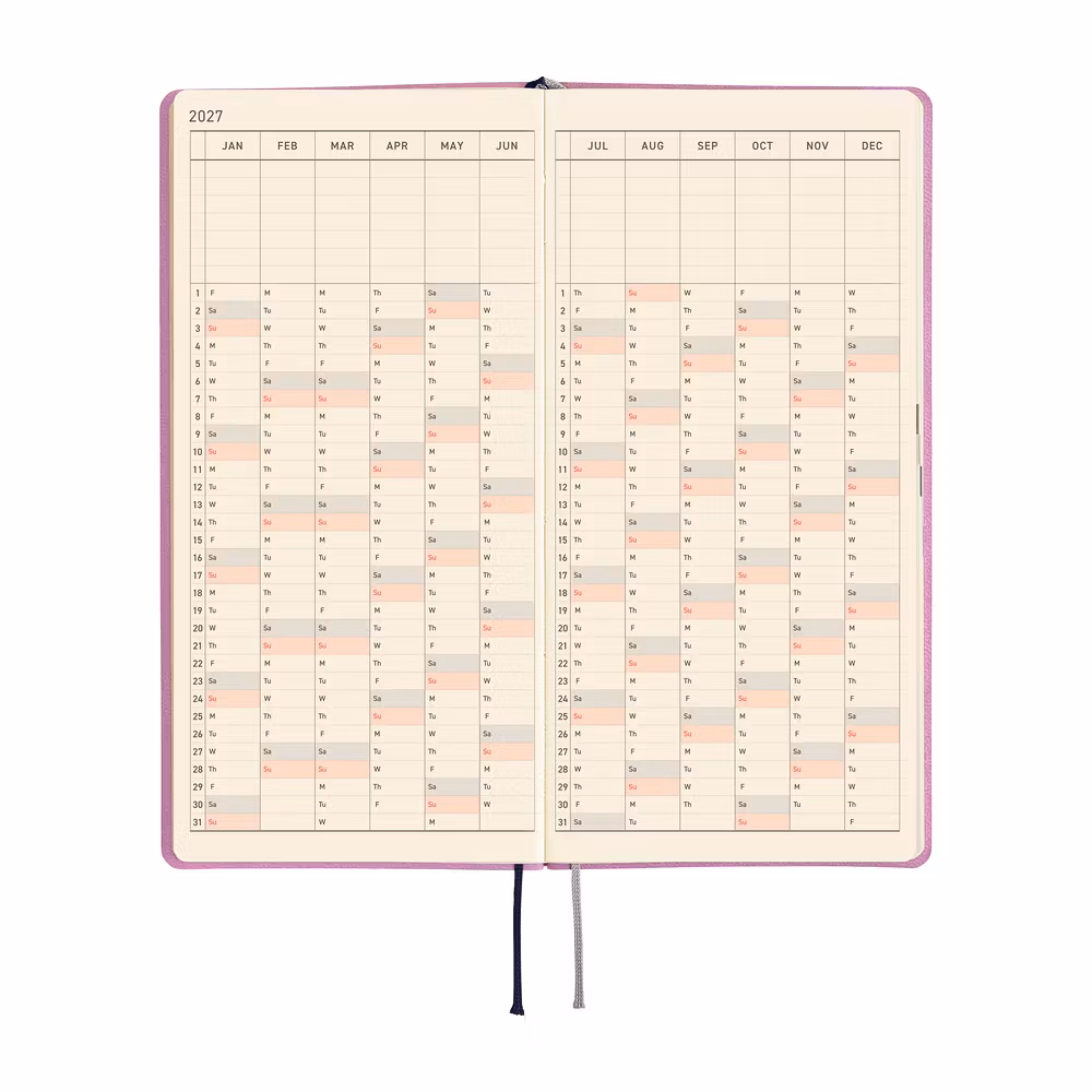 Hobonichi Weeks Smooth: Lavender Milk - 2027