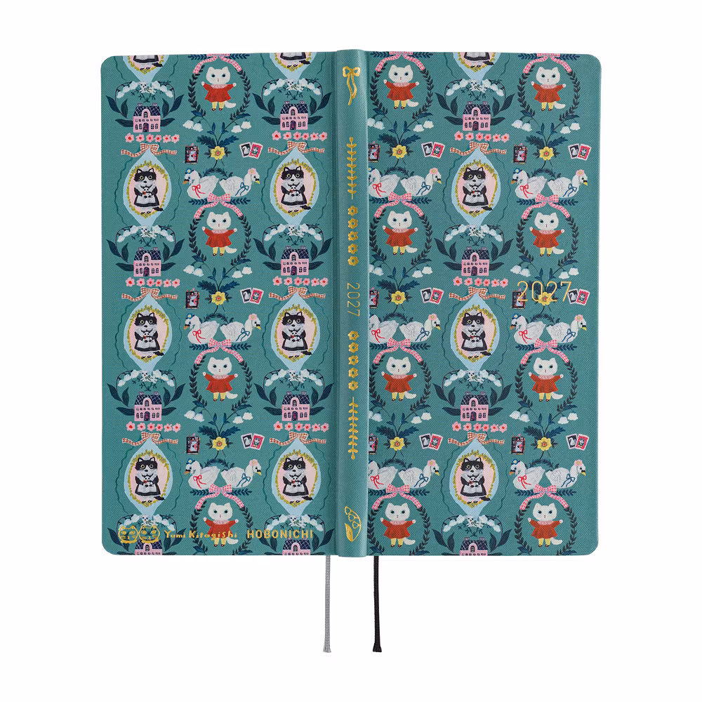 Hobonichi Weeks Yumi Kitagishi: White Cat Wallpaper - 2027