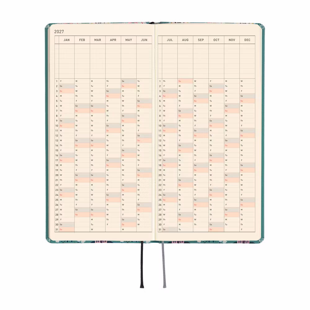 Hobonichi Weeks Yumi Kitagishi: White Cat Wallpaper - 2027