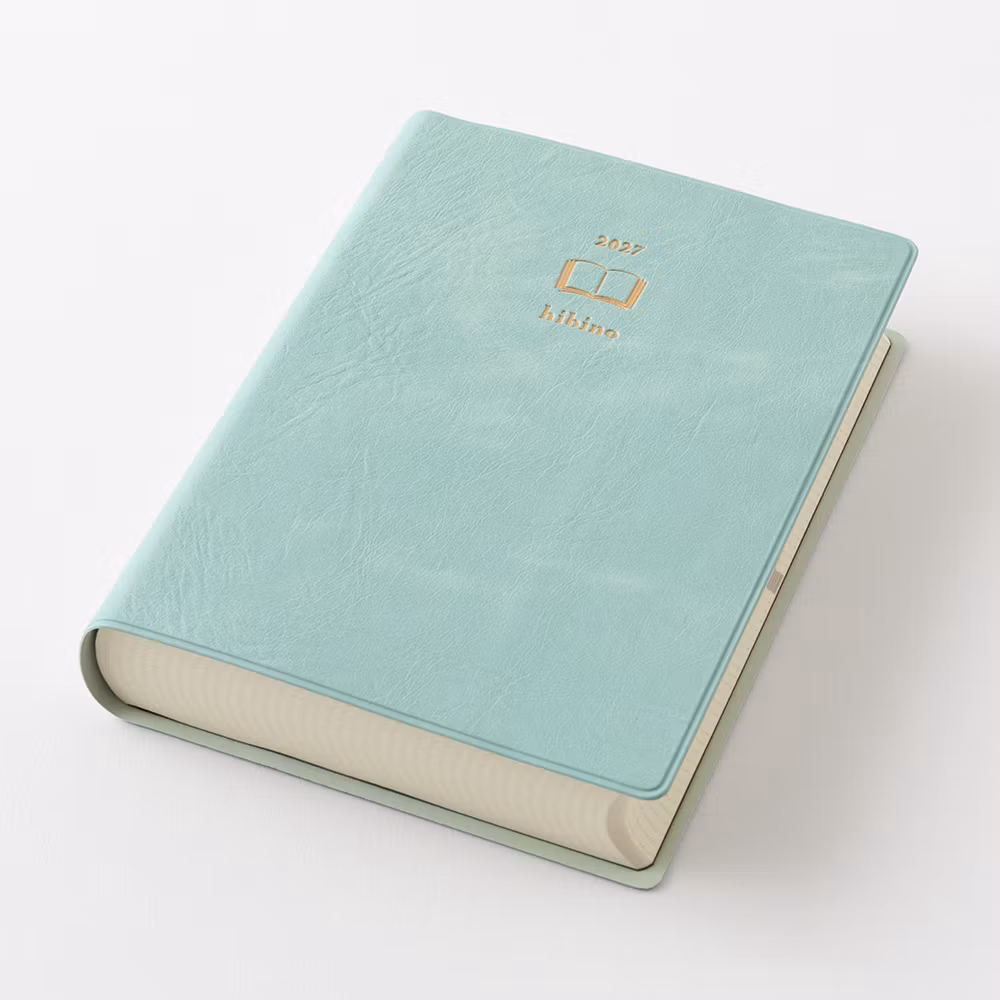 Midori 2027 Diary Hibino A6 Blue Green
