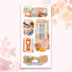 Hello Petite Paper Stickers - Country Harvest Swatches