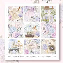 Hello Petite Paper Stickers (Hobo Weeks) - Bunny Cafe