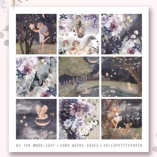 Hello Petite Paper Stickers (Hobo Weeks) - In the Moonlight