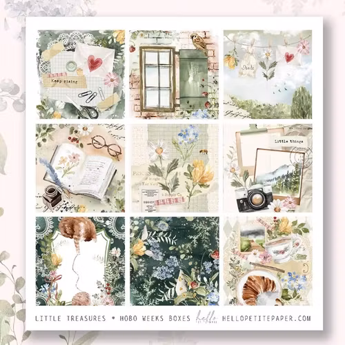 Hello Petite Paper Stickers (Hobo Weeks) - Little Treasures