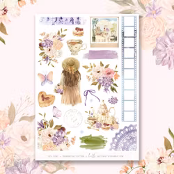Hello Petite Paper Stickers - Tea Time