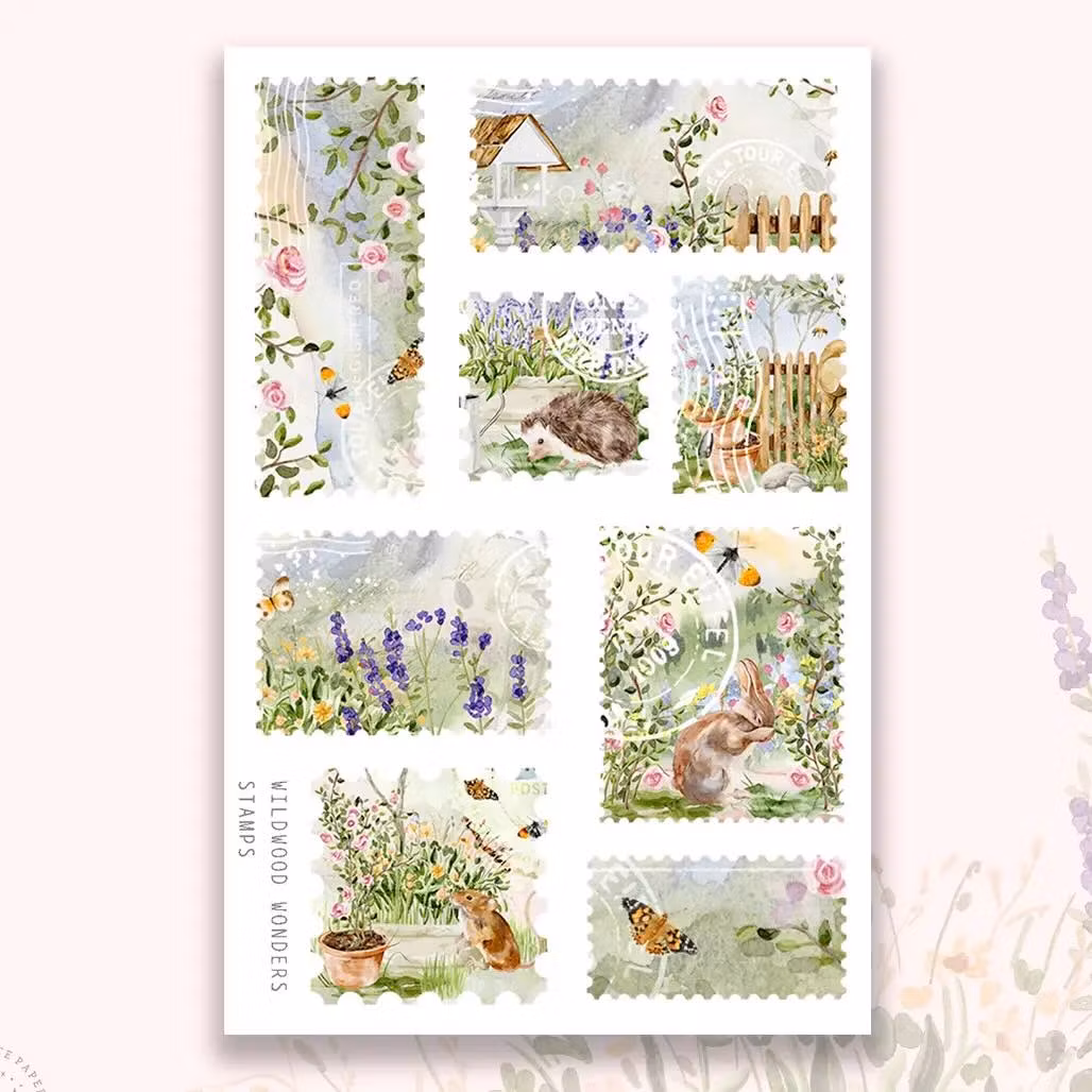 Hello Petite Paper Stickers - Wildwood Wonders Stamps