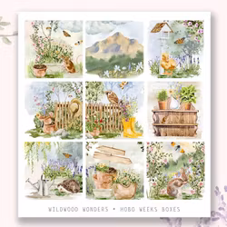 Hello Petite Paper Stickers (Hobo Weeks) - Wildwood Wonders