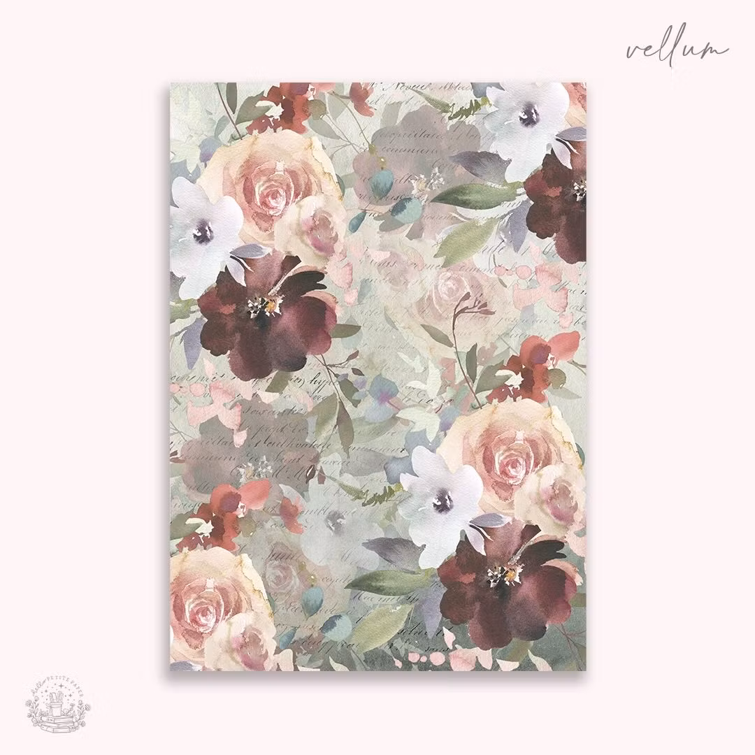Hello Petite Paper Vellum Paper - Cozy Hues A4