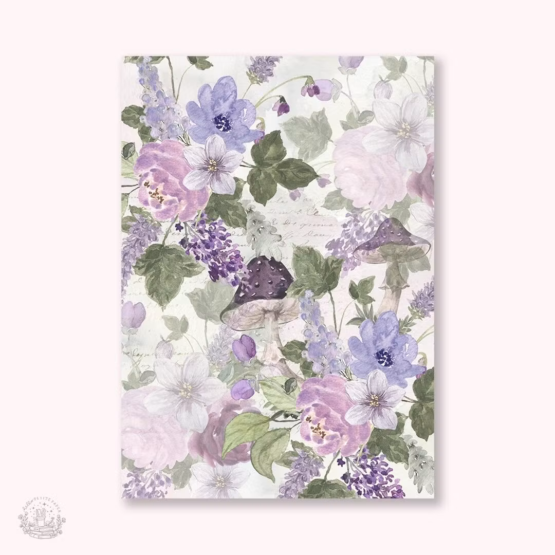 Hello Petite Paper Vellum Paper - Fairy Garden A4