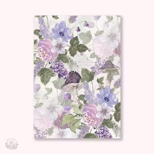 Hello Petite Paper Vellum Paper - Fairy Garden A4