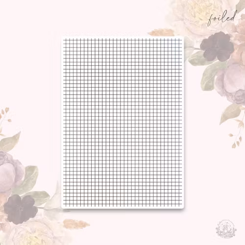 Hello Petite Paper Washi Sticker - Grid Gold