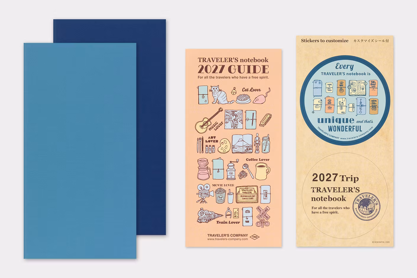 2027 Diary Refill (Weekly + memo) - Regular Size // Traveler's Notebook