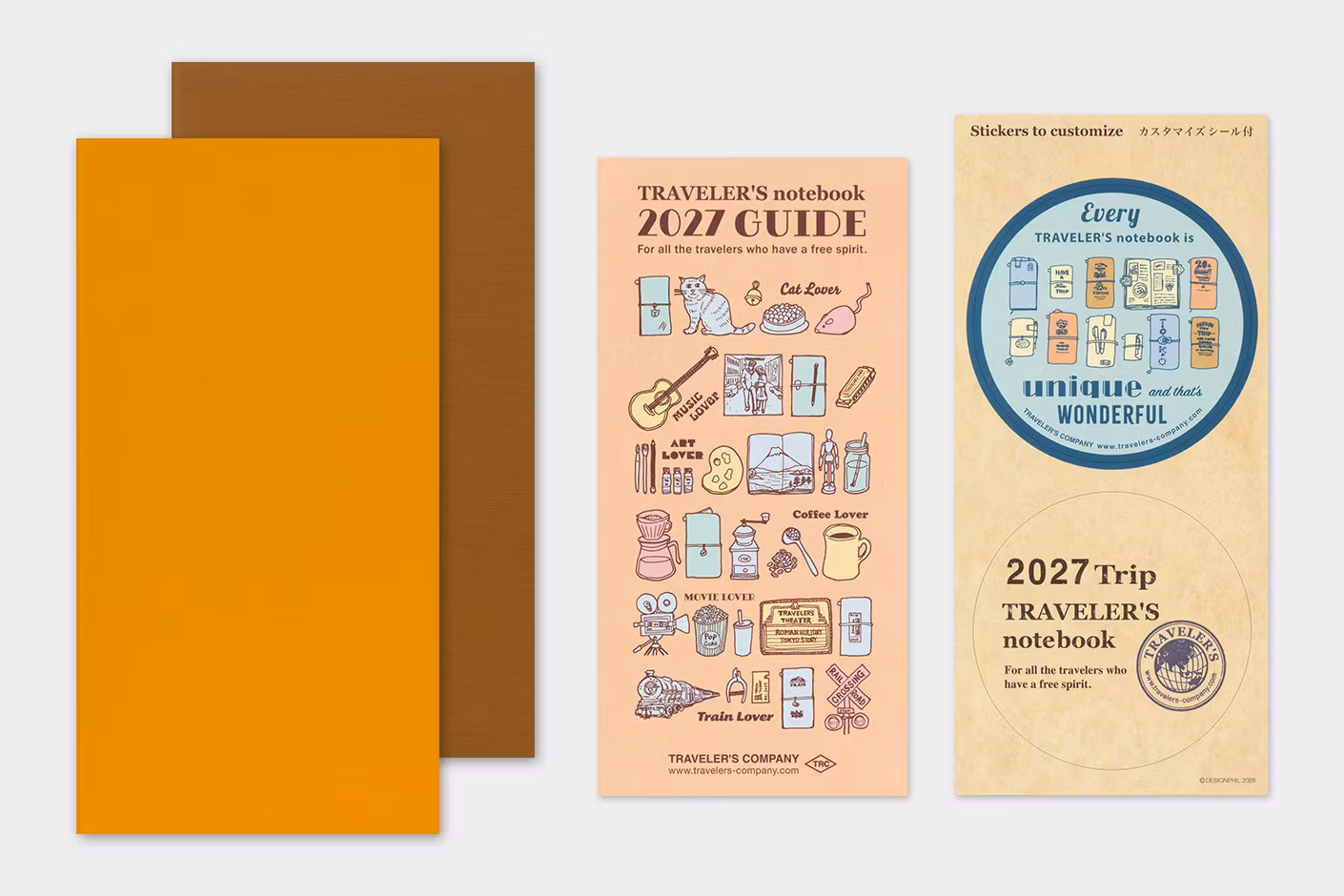 2027 Diary Refill (Weekly Vertical) - Regular Size // Traveler's Notebook