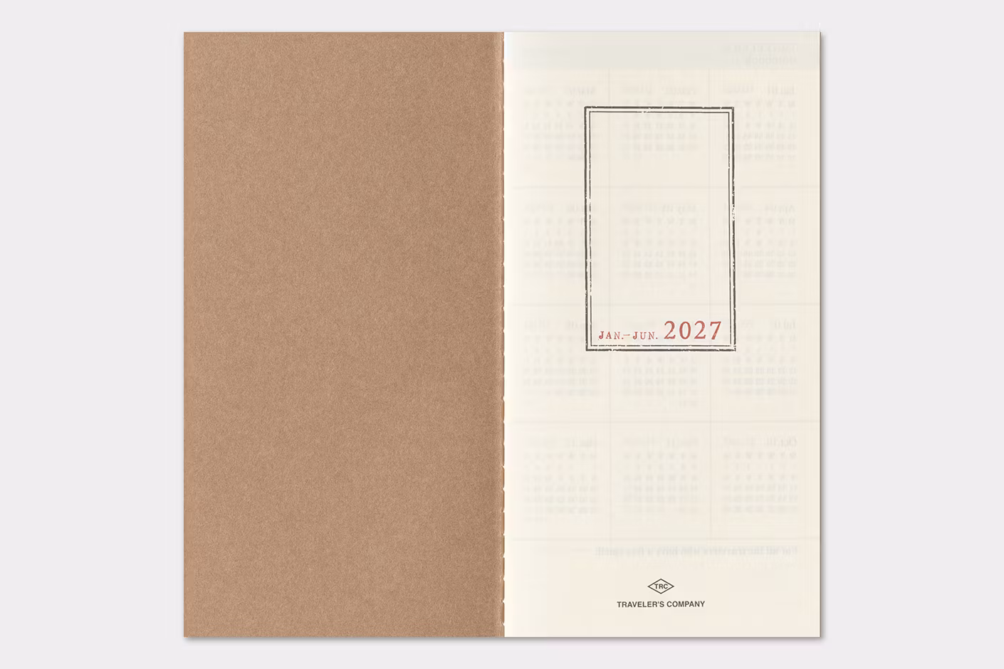2027 Diary Refill (Weekly Vertical) - Regular Size // Traveler's Notebook