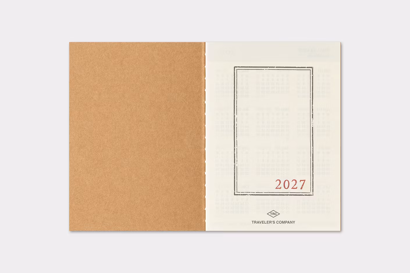 2027 Diary Refill (Monthly) - Passport Size // Traveler's Notebook
