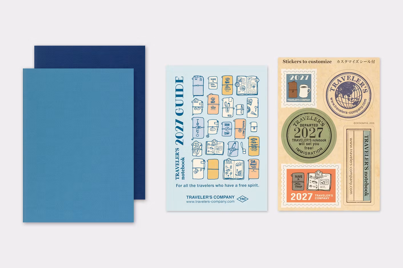 2027 Diary Refill (Weekly) - Passport Size // Traveler's Notebook