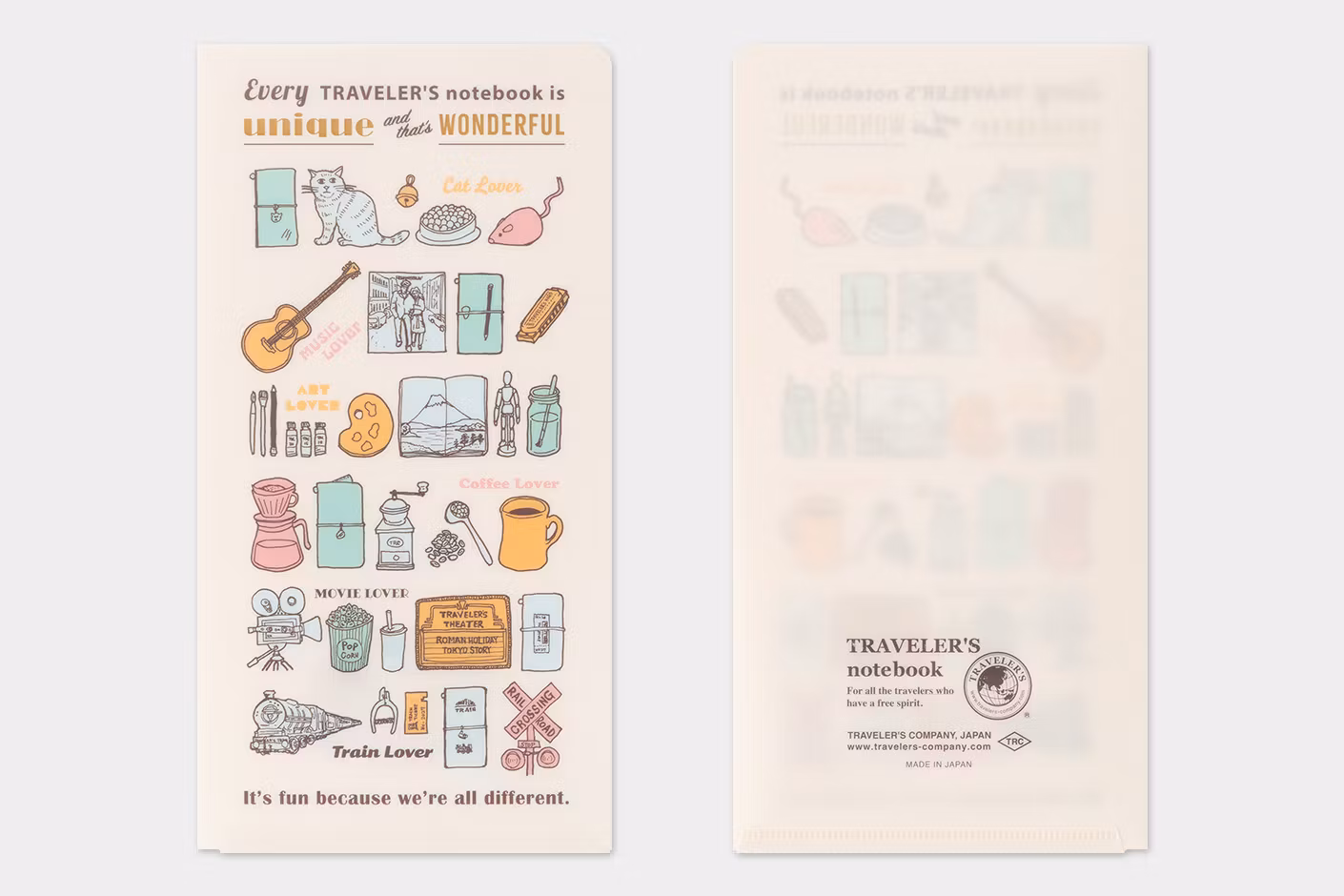 2027 Clear Folder - Regular Size // Traveler's Notebook