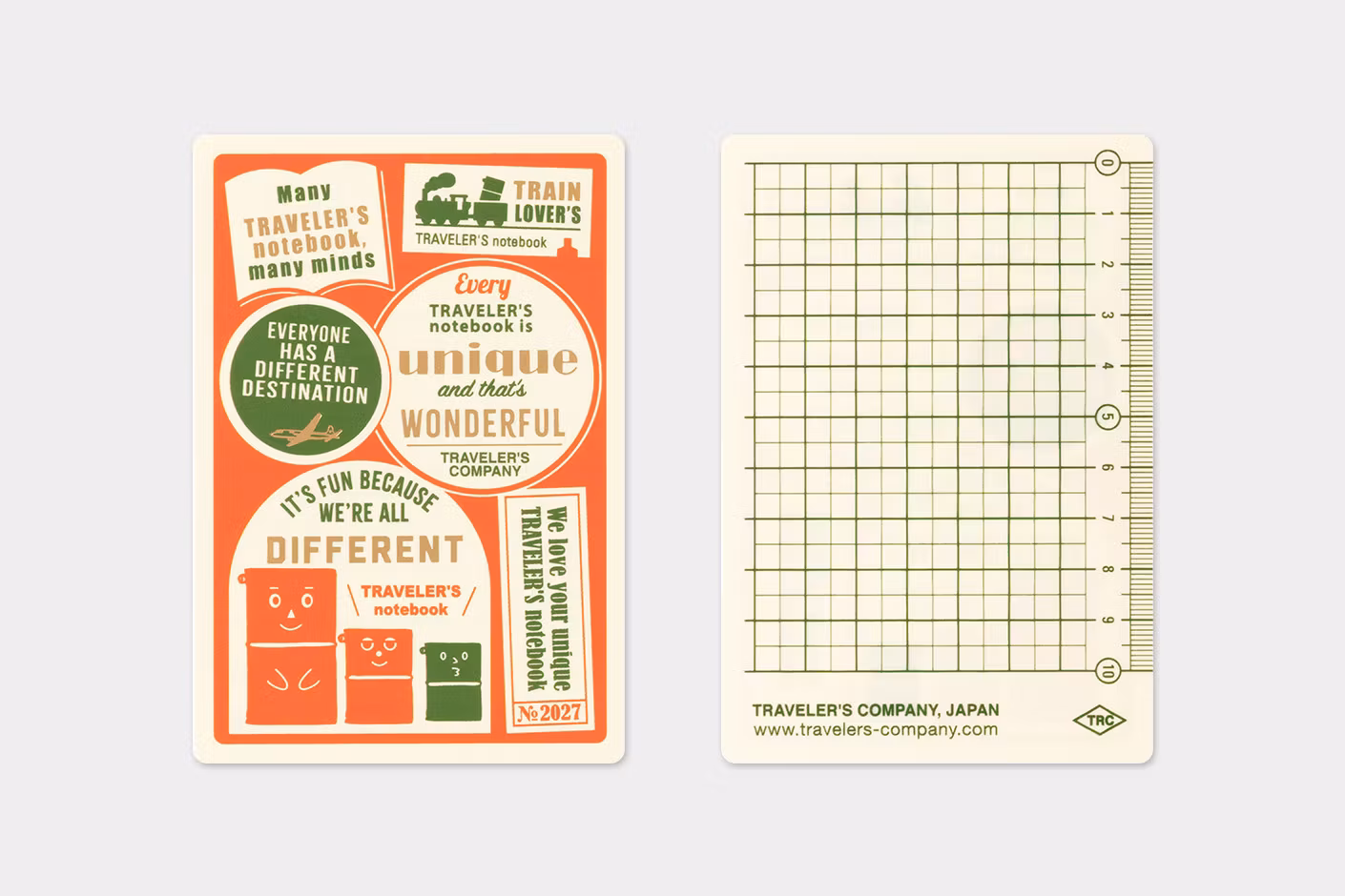 2027 Underlay - Passport Size // Traveler's Notebook