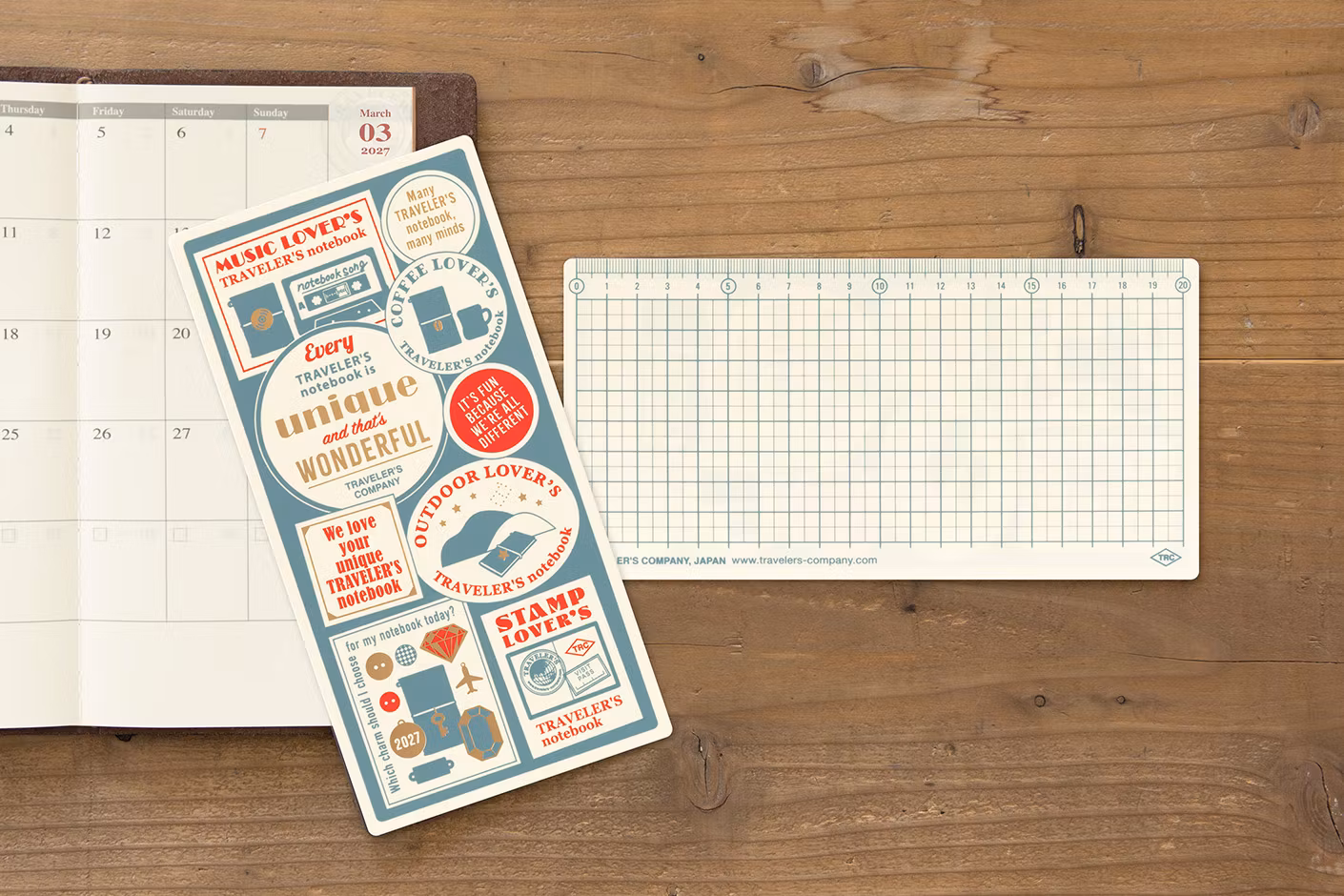 2027 Underlay - Regular Size // Traveler's Notebook