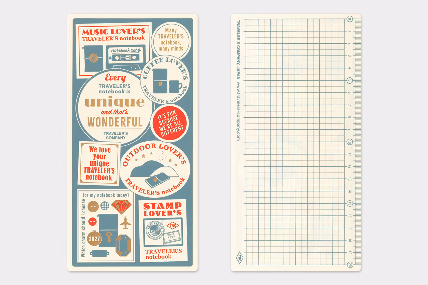 2027 Underlay - Regular Size // Traveler's Notebook