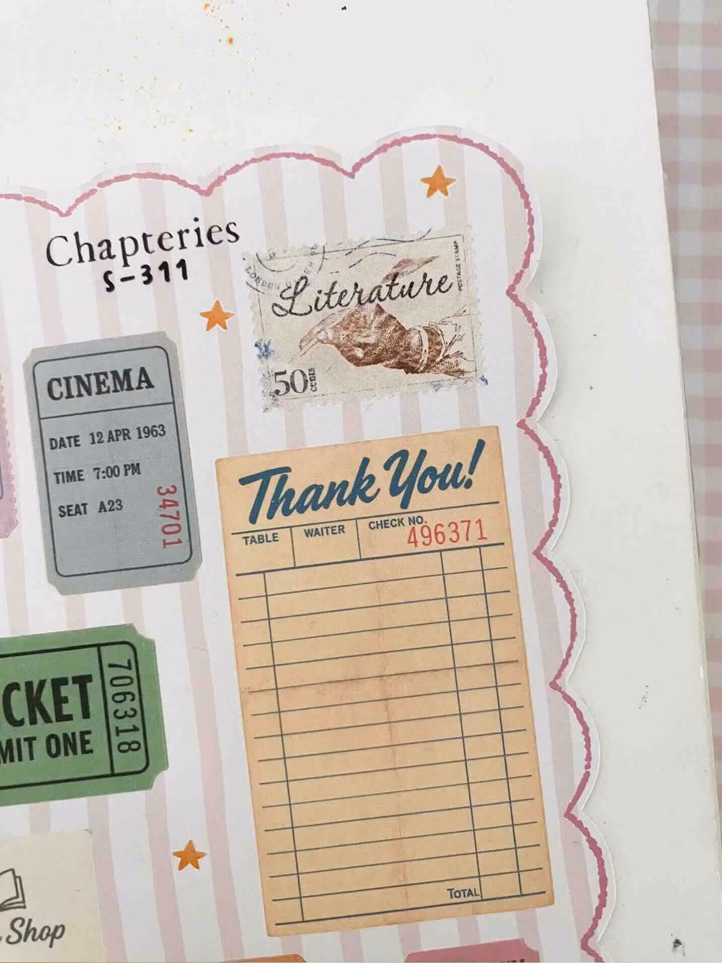 Chapteries Stickers - Tickets