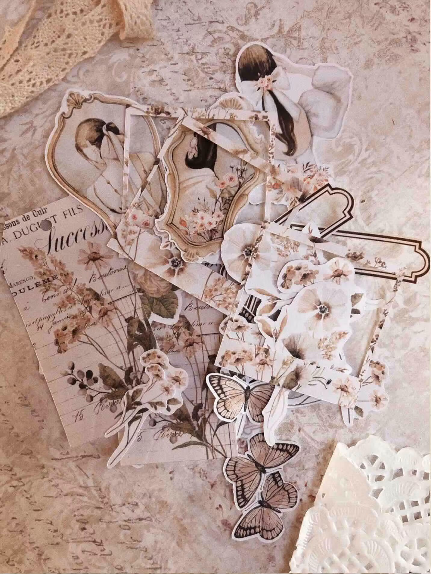 Chapteries Stickers set - Vintage Beauty 30 st