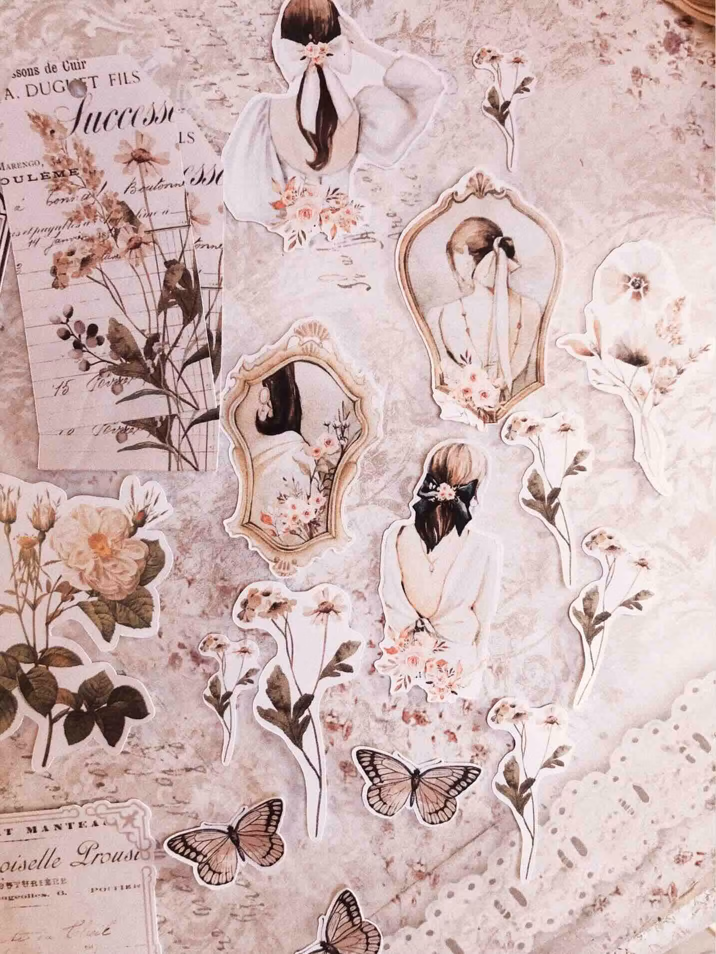 Chapteries Stickers set - Vintage Beauty 30 st