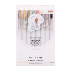 Uni-ball One Gelpenna FIKA 0.38 mm SET 8 pcs