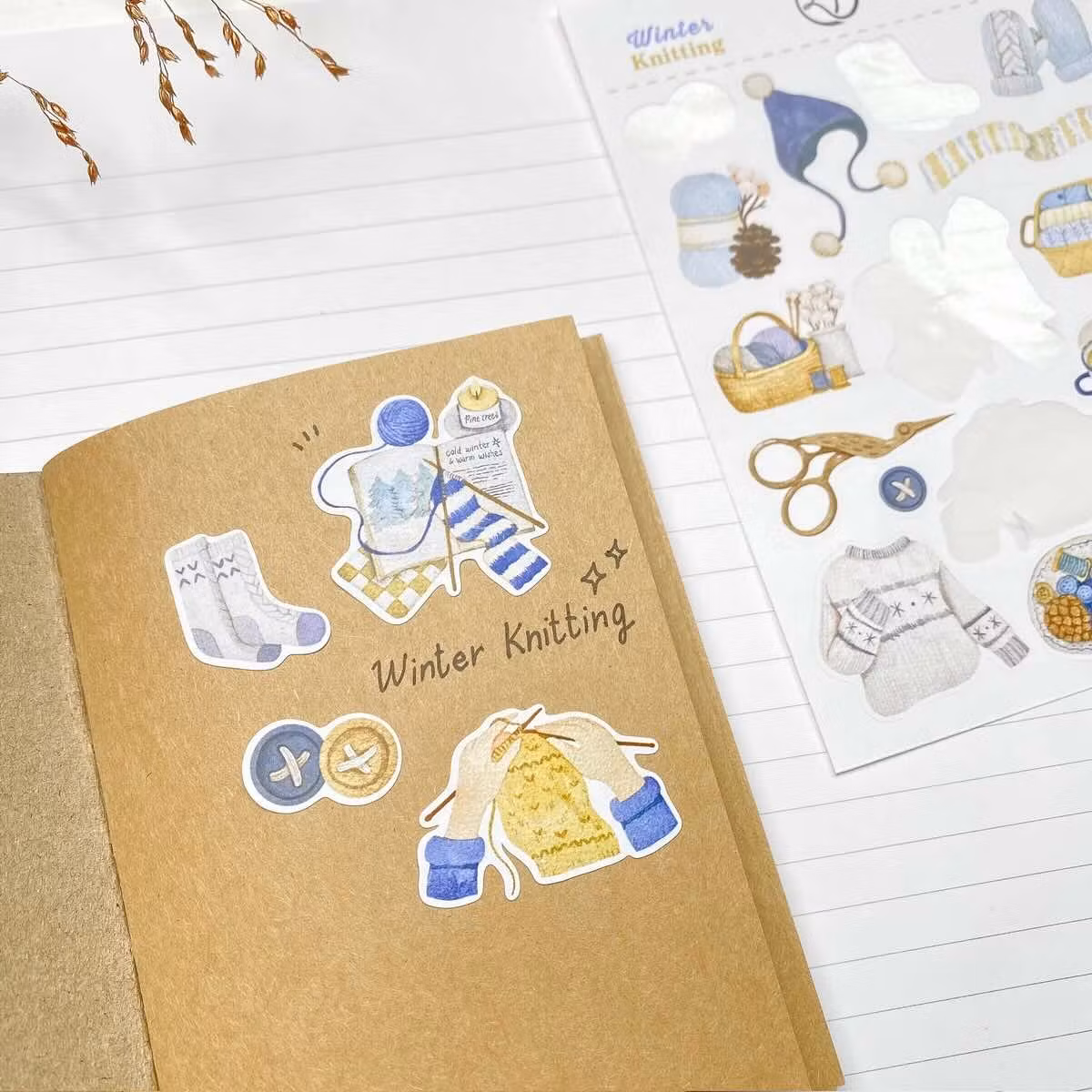 Stickers Lettoon - Winter Knitting