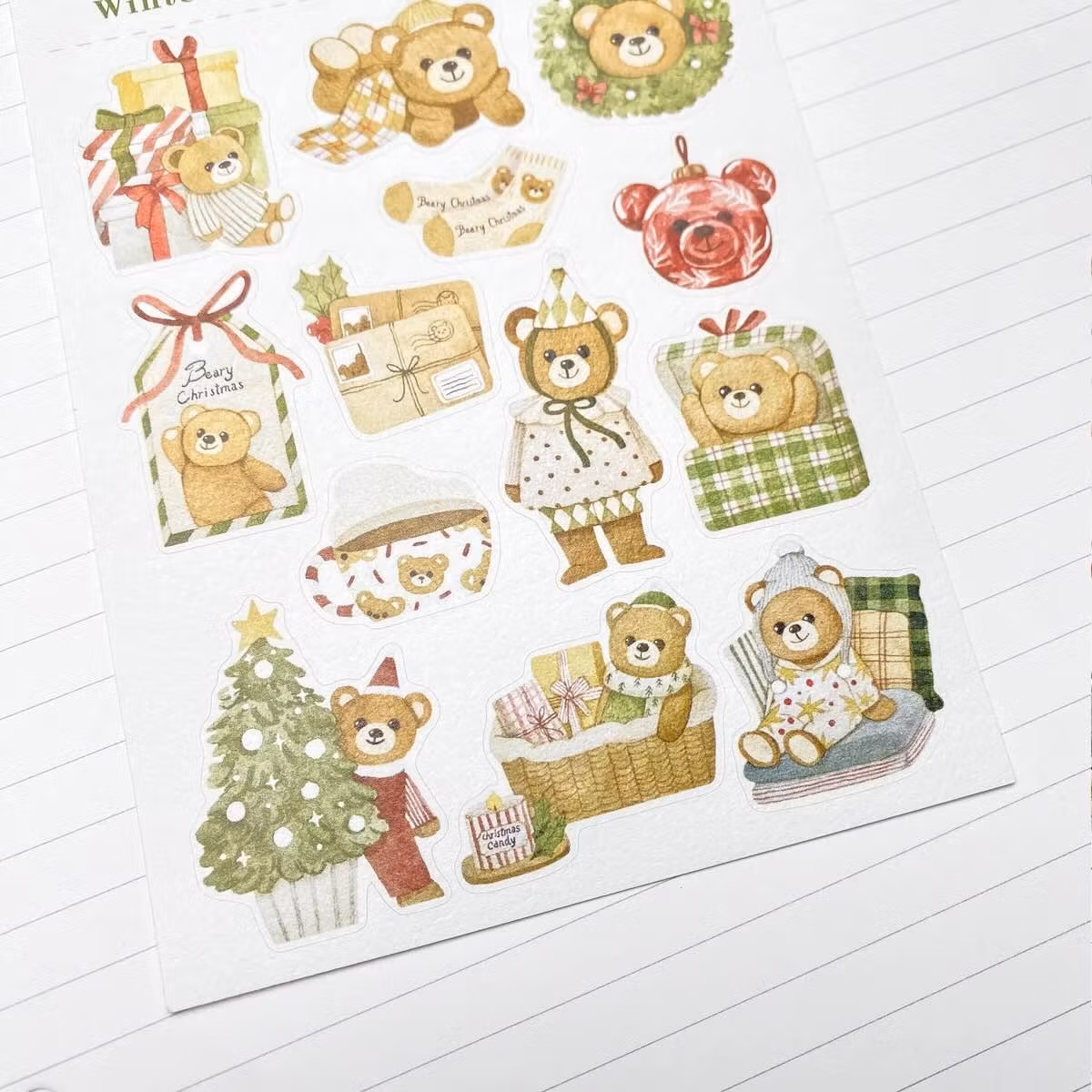 Stickers Lettoon - Beary Winter