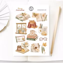 Stickers Lettoon - Cozy Journaling