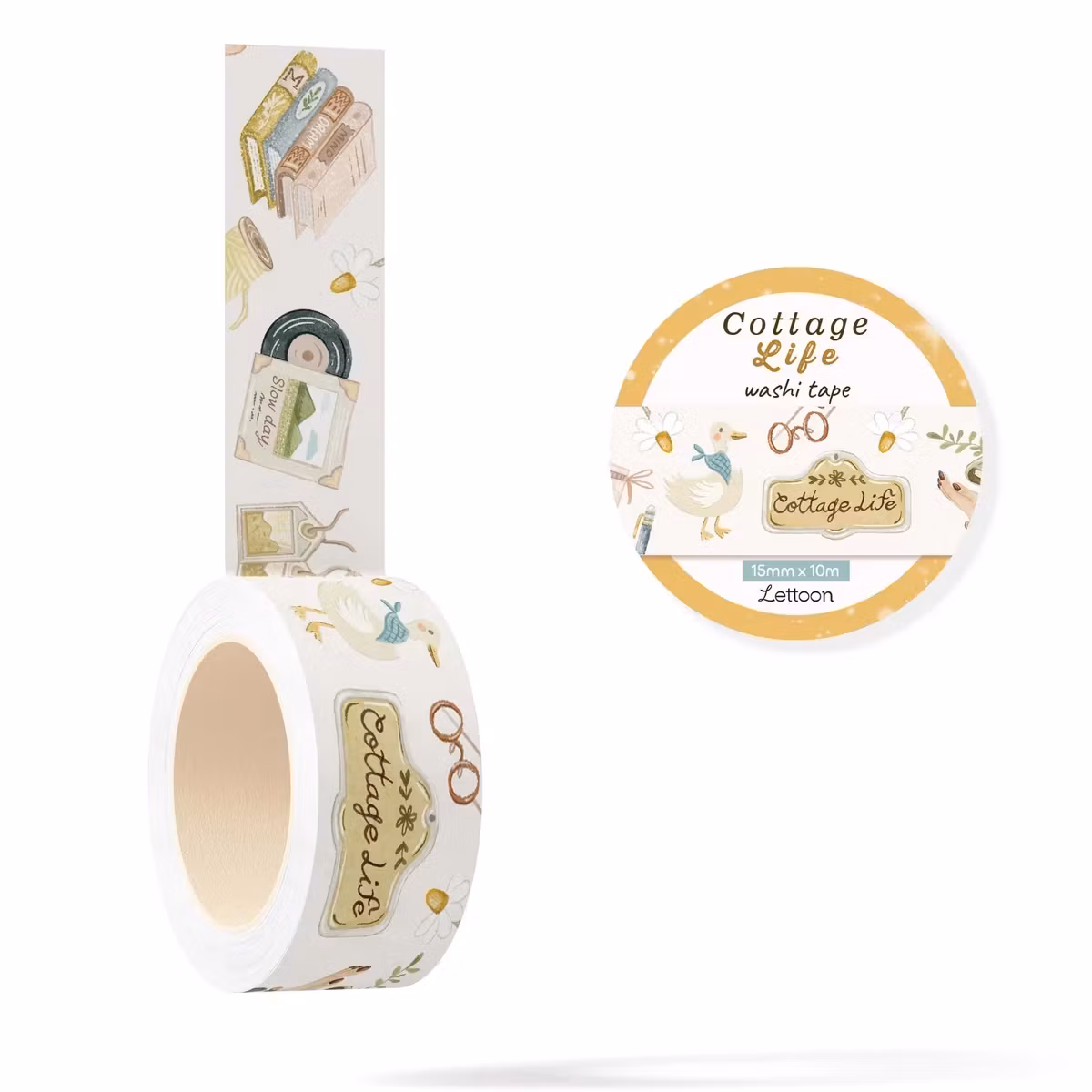 Washi tape Lettoon - Cottage Life 15 mm