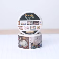 Washi tape Lettoon - Magic Reading Stamps 25 mm