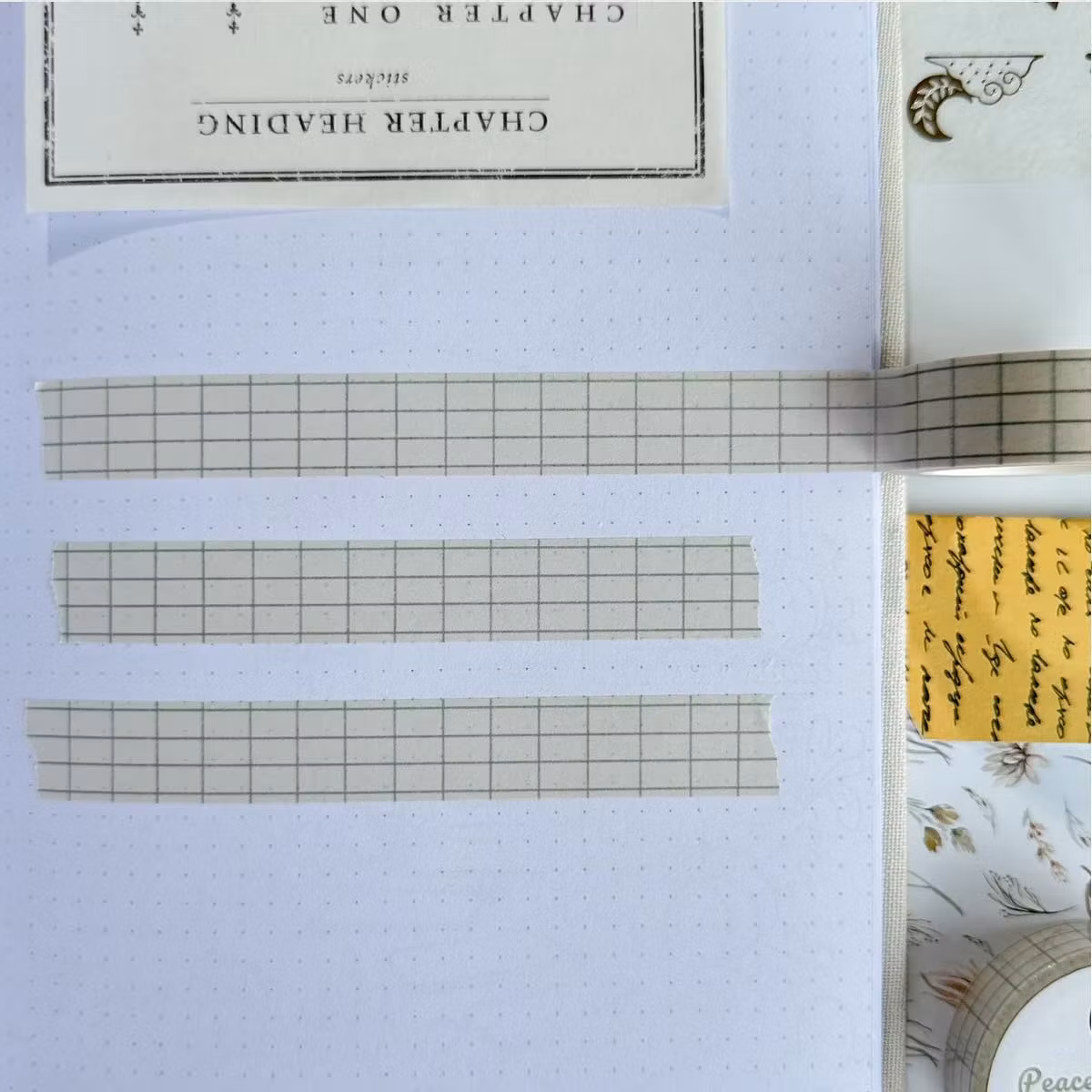 Washi tape Lettoon - Peace of Mind Grid 15 mm