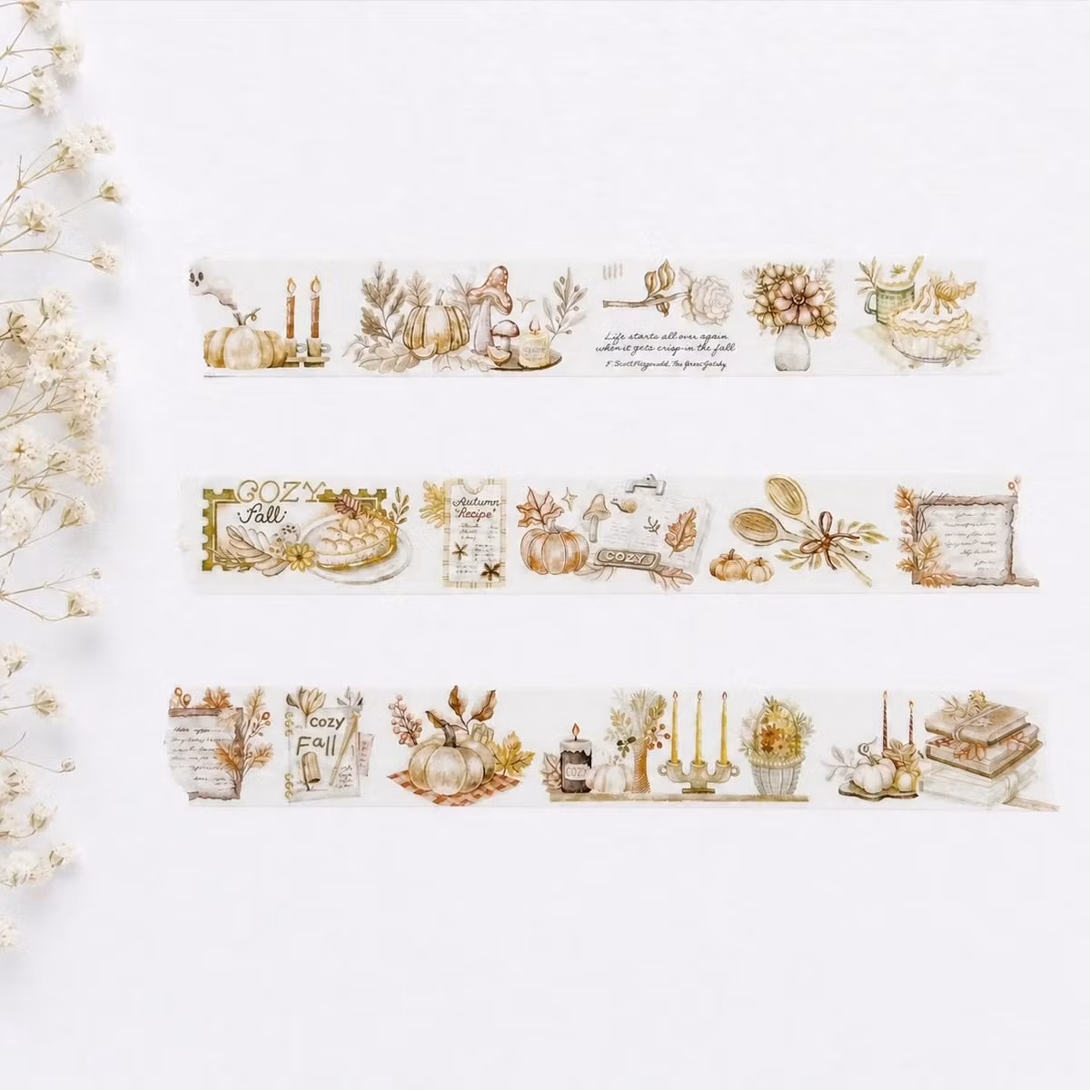 Washi tape Lettoon - Cozy Autumn 15 mm