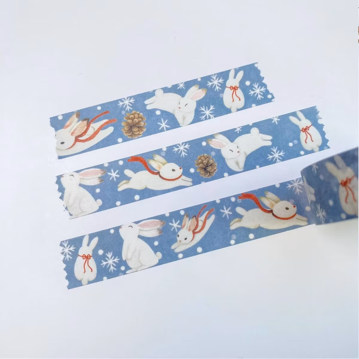 Washi tape Lettoon - Snow Bunnies 15 mm