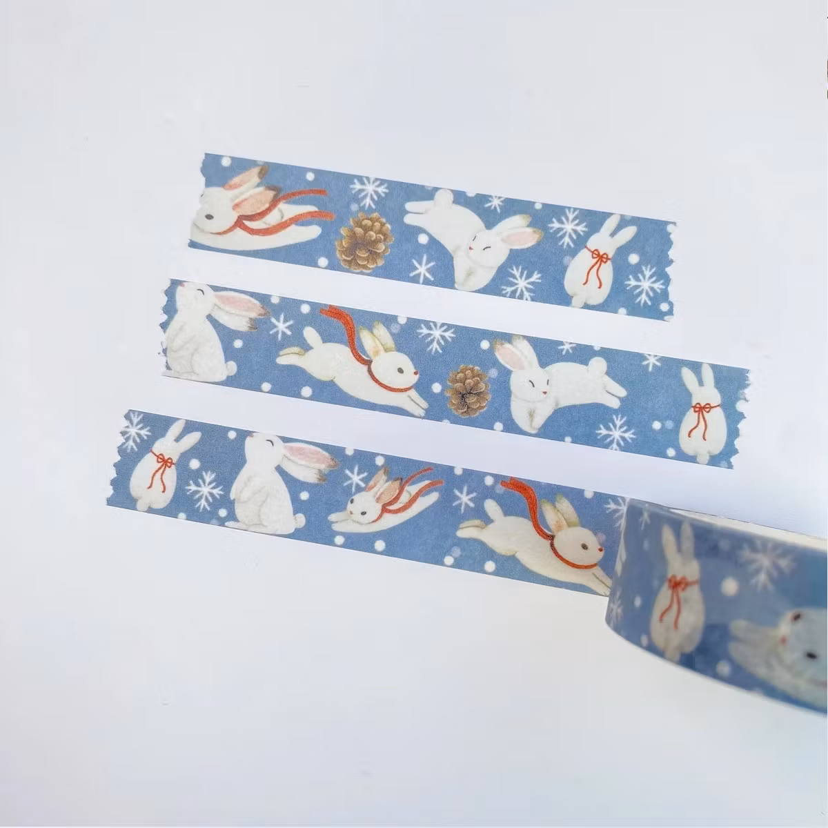 Washi tape Lettoon - Snow Bunnies 15 mm