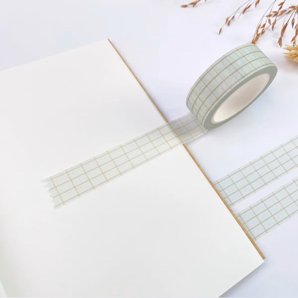 Washi tape Lettoon - Winter Knitting Grid 15 mm