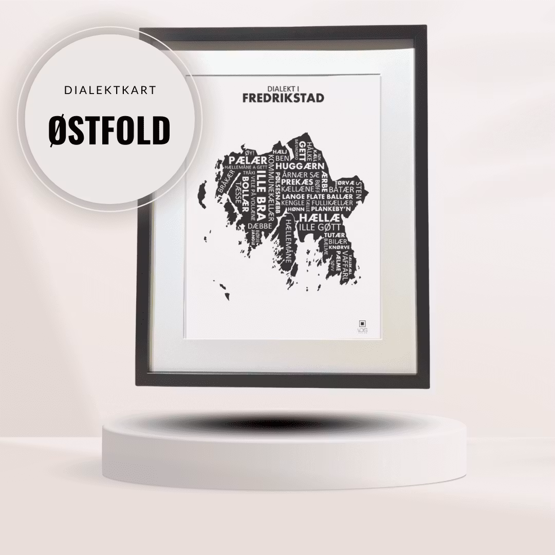 Dialektkart - Østfold - VOIS Design