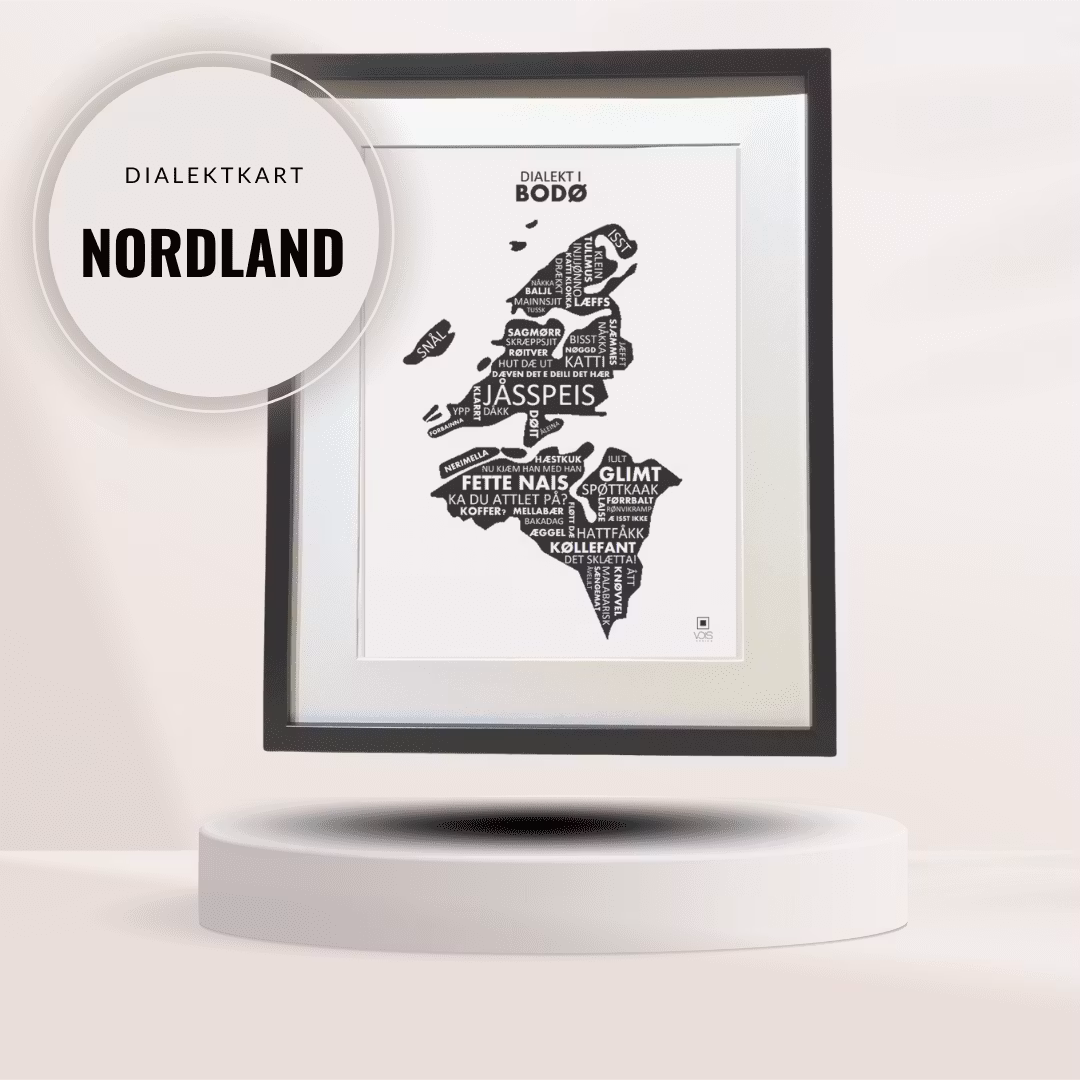 Dialektkart - Nordland - VOIS Design