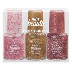 GR MISS BEAUTY PARTY TIME TRIO NAIL COLORS MIX