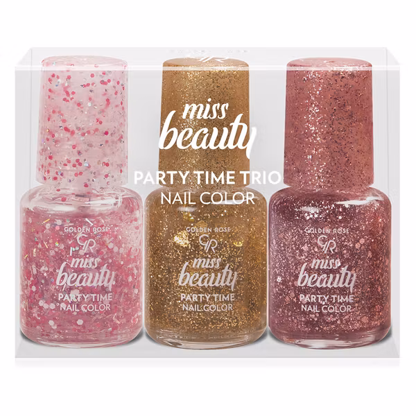 Golden Rose Miss Beauty Party Time Trio Nail Colors Mix