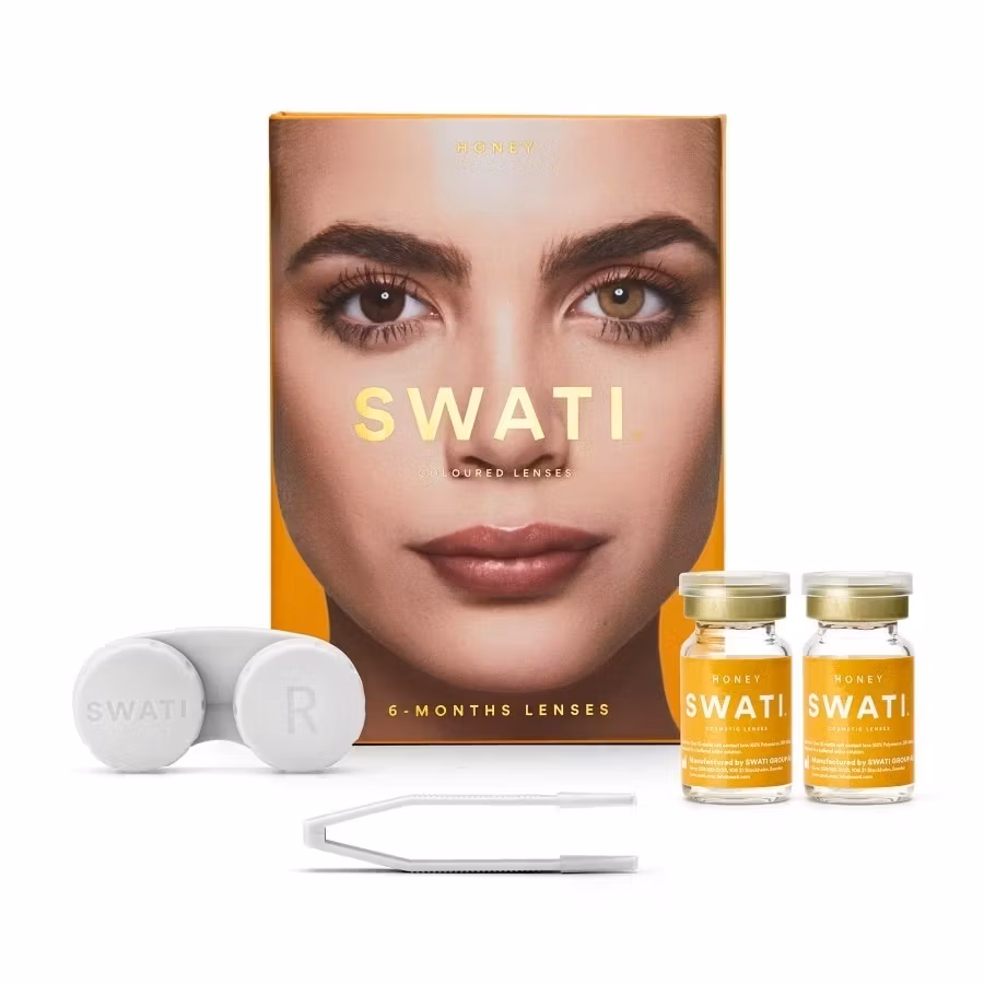 Swati Coloured 6-Months Lenses Honey 1 Pair
