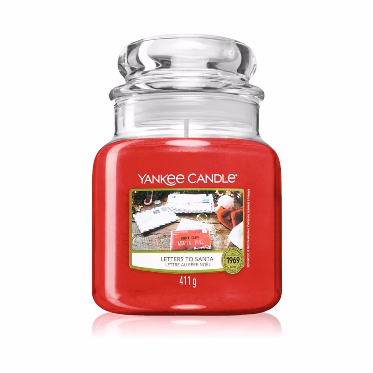 YANKEE CANDLE MEDIUMBURK LETTERS TO SANTA 411 G
