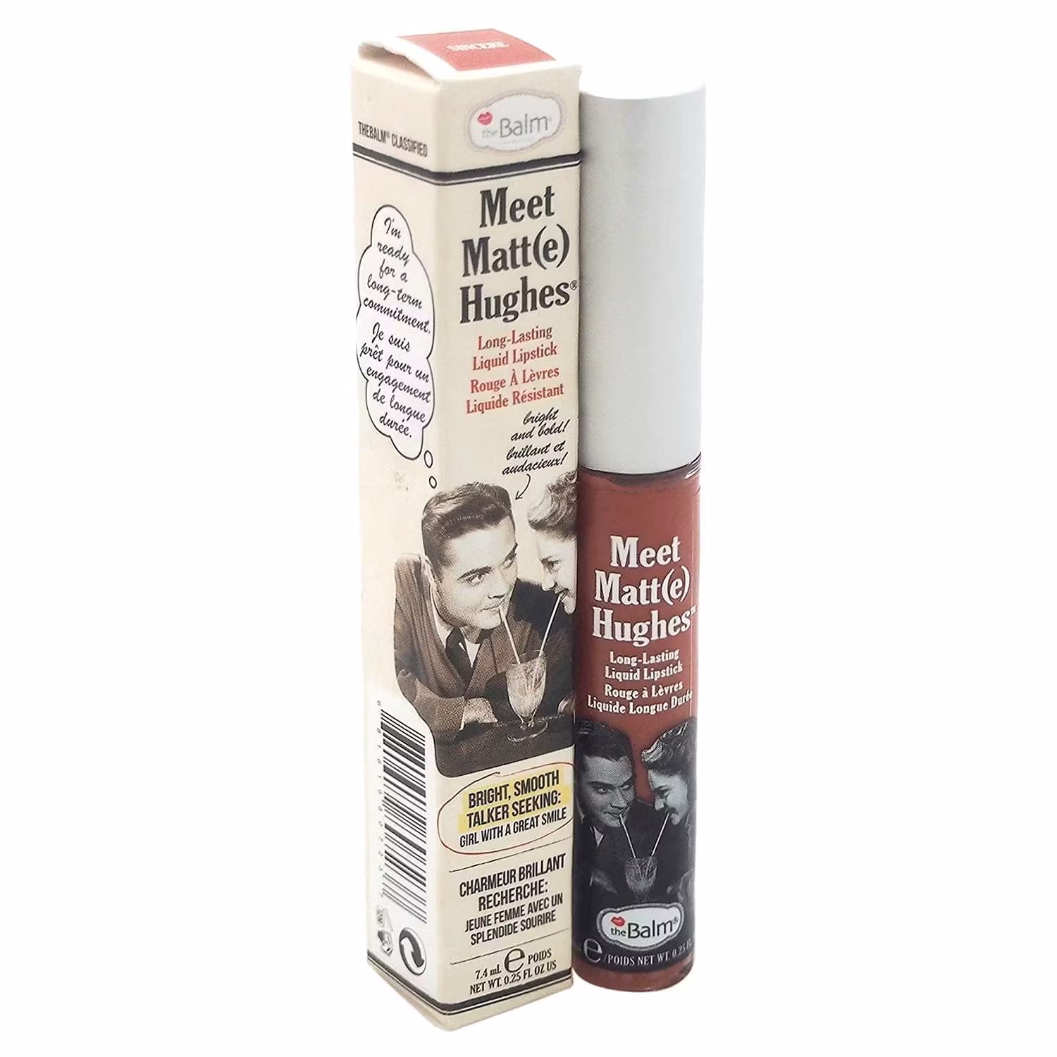 TheBalm Meet Matt(e) Hughes Long Lasting Liquid Läppstift Sincere Light Mauve 7.4 ml