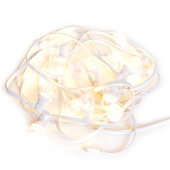 Catena Luminosa da Esterno Bianca Set Completo con Lampadine LED Sostituibili - da 10 a 50 metri